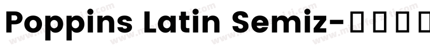 Poppins Latin Semiz字体转换